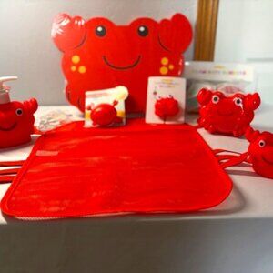 Crab Bathtime Set - Target's Bullseye Playground 8PCS BRAND NEW
